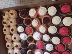Peanut butter and jelly cupcakes
